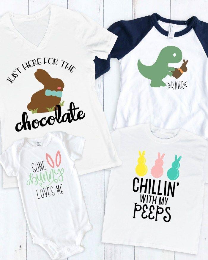 cute chocolate bunny shirt