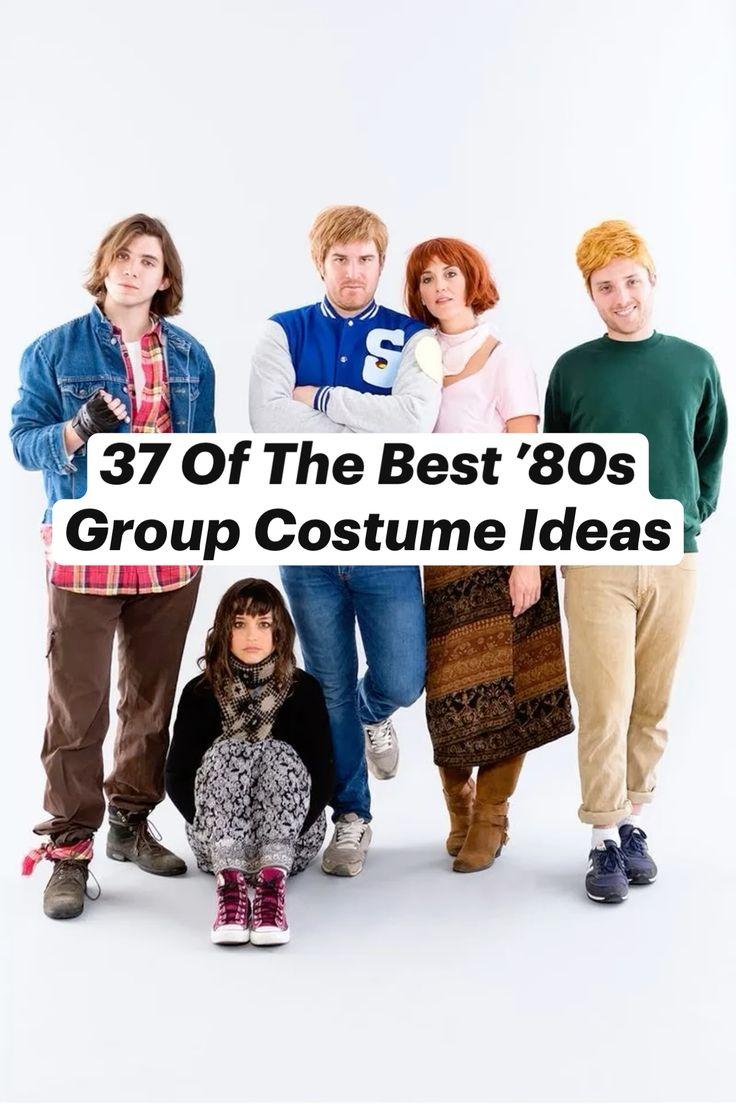 Adult 80s Halloween Costume Group