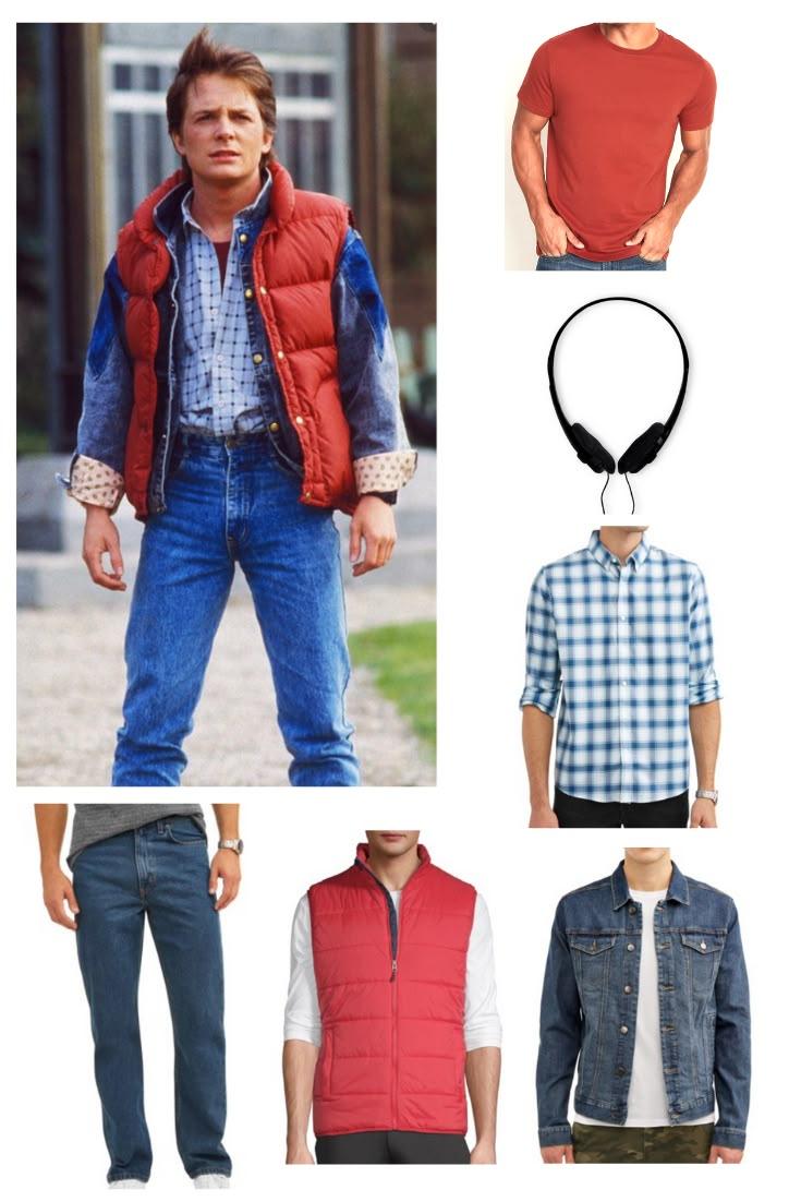 Adult 80s Halloween Costume Marty McFly