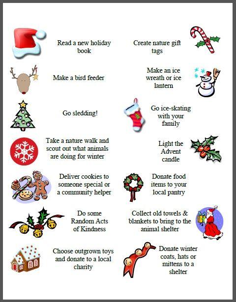 Advent Calendar Family Activity