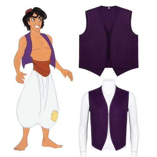 Adult Aladdin Costume Purple Vest Detail