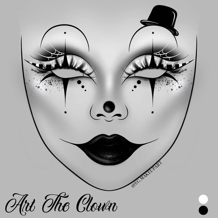 art the clown halloween makeup tutorial