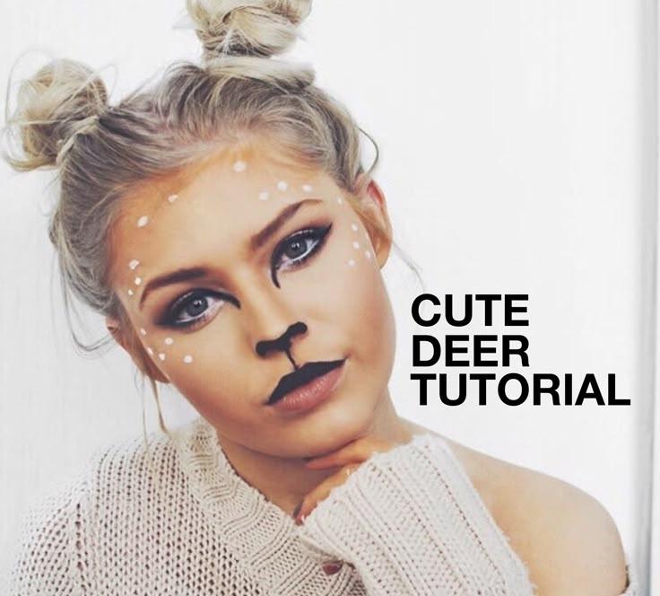 Bambi Halloween Makeup Tutorial Step By Step