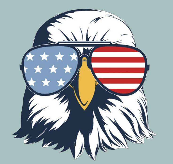 Best Friends Wearing Fourth of July Shirts with American Flag