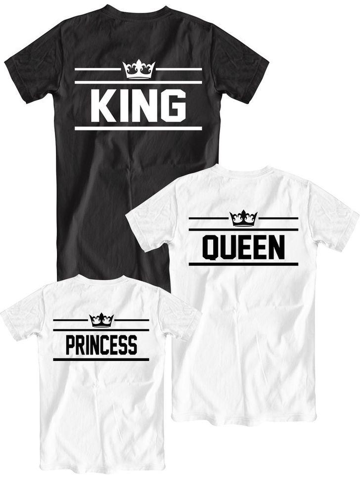 Black Dad King Father Son Matching Shirts