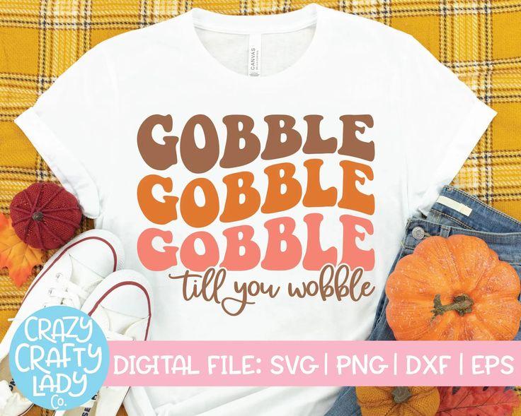 Boy Thanksgiving Shirt Gobble Til You Wobble Turkey