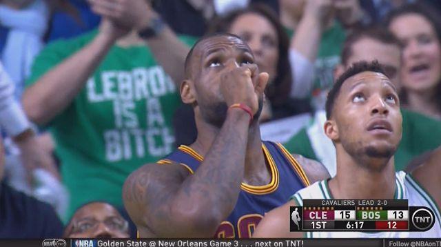 Cavaliers Fan Wearing Championship Shirt