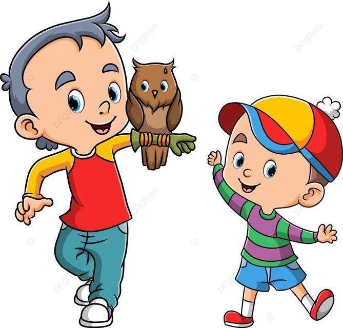 Child wearing Kids Thanksgiving Shirt Two Little Hoots Design, smiling and pointing at the owl design
