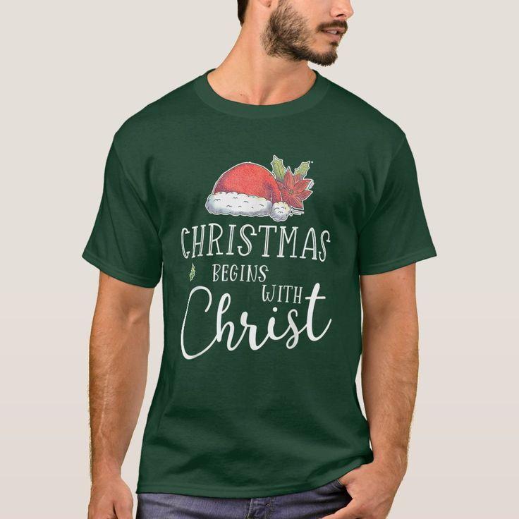Christmas Begins with Christ Sweatshirt Design