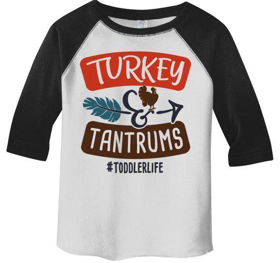 Comfortable Cotton Thanksgiving Shirt Kids