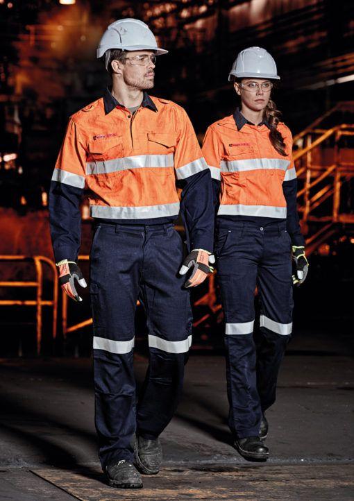 Construction Worker Wearing High Visibility T-Shirt