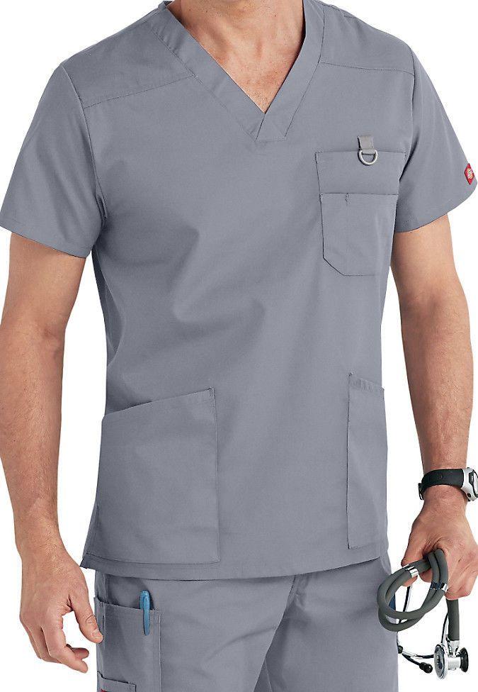 Correctional Nurse Scrub Top with Multiple Pockets