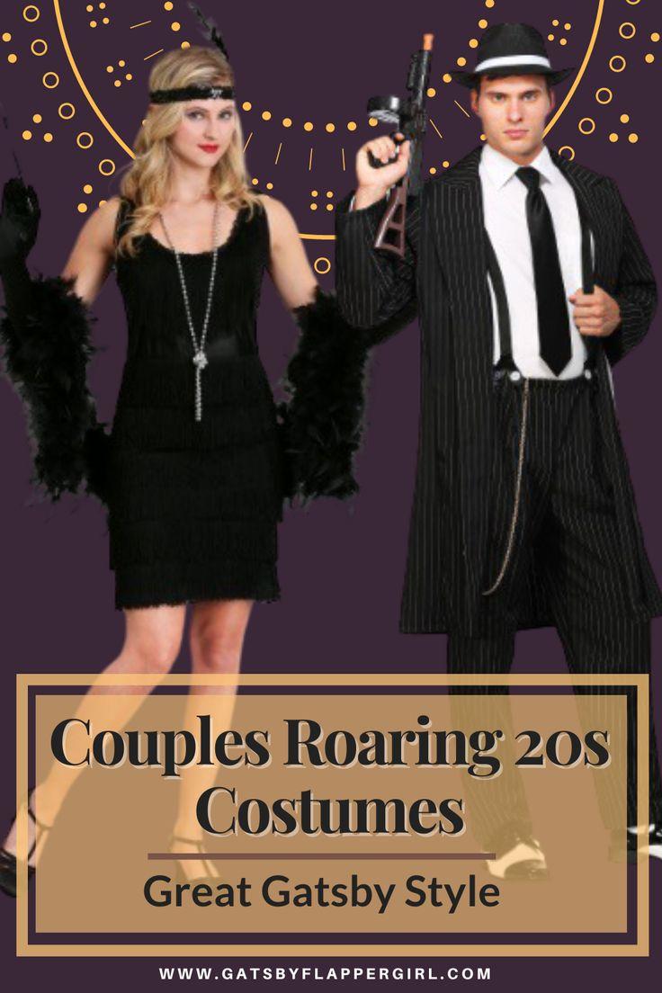 Elegant 1920s Couple Halloween Costumes