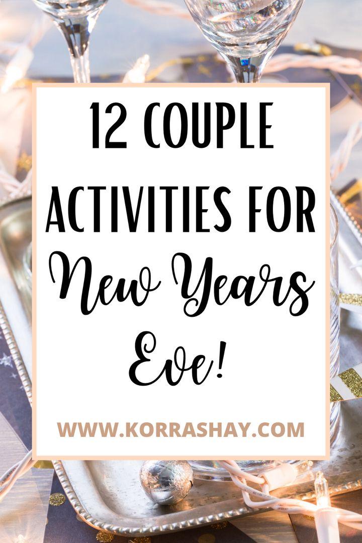 Couple Celebrating New Year's Eve Champagne