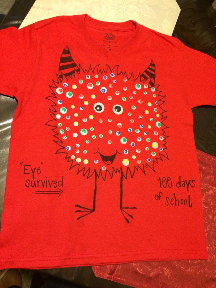 DIY 100 Day Shirt with Markers