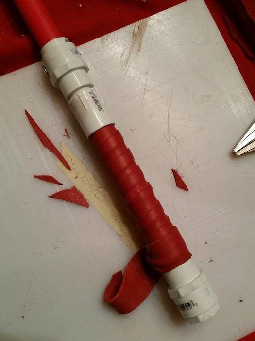 diy anakin skywalker lightsaber pvc pipe