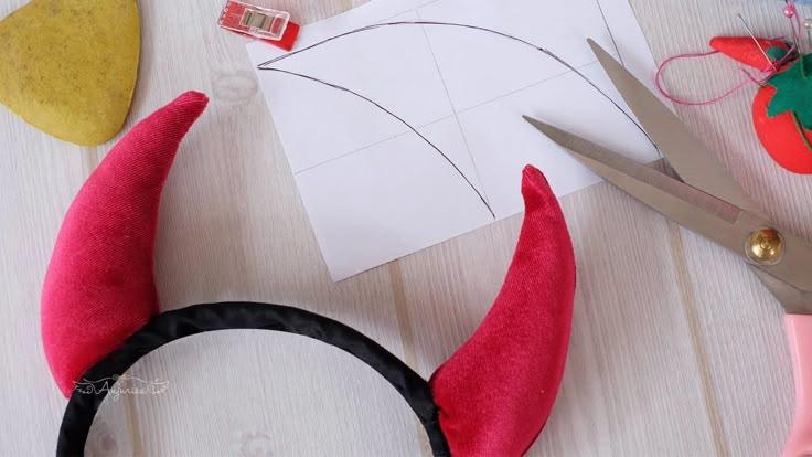 DIY Devil Horn Headband Halloween Costume