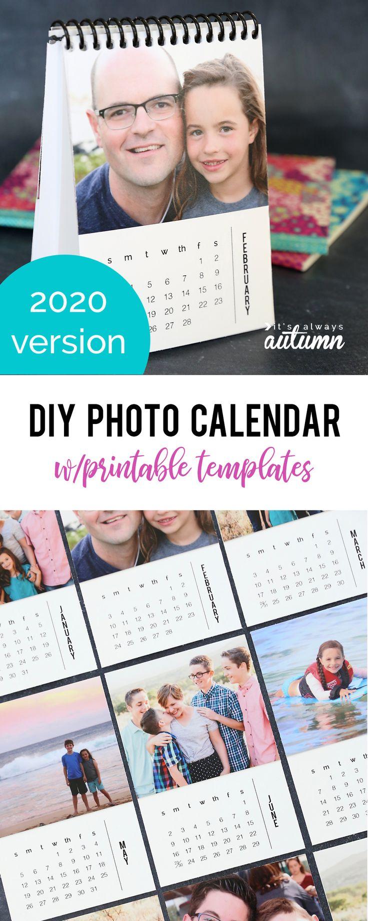 DIY Family Photo Calendar Gift