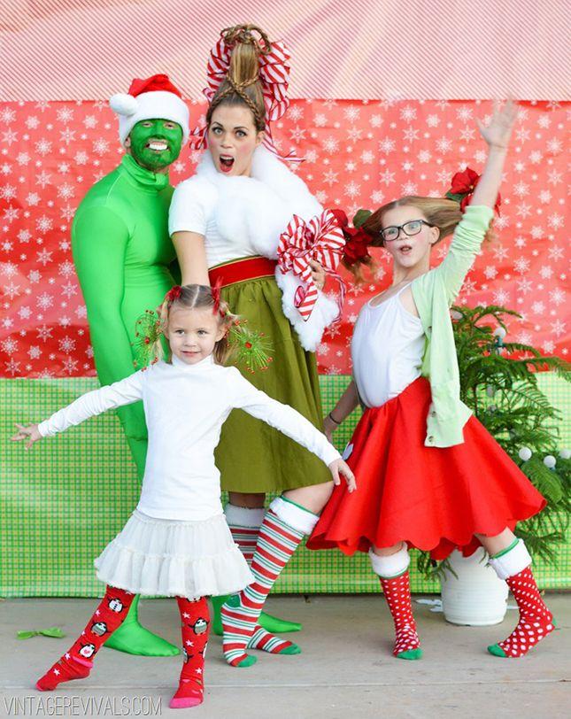 Funny Family Christmas Outfits Featuring Santa