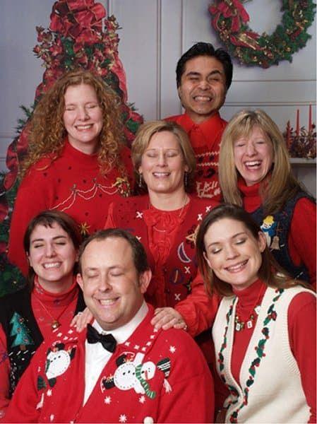 Funny Family Christmas Sweatshirts Group Photo
