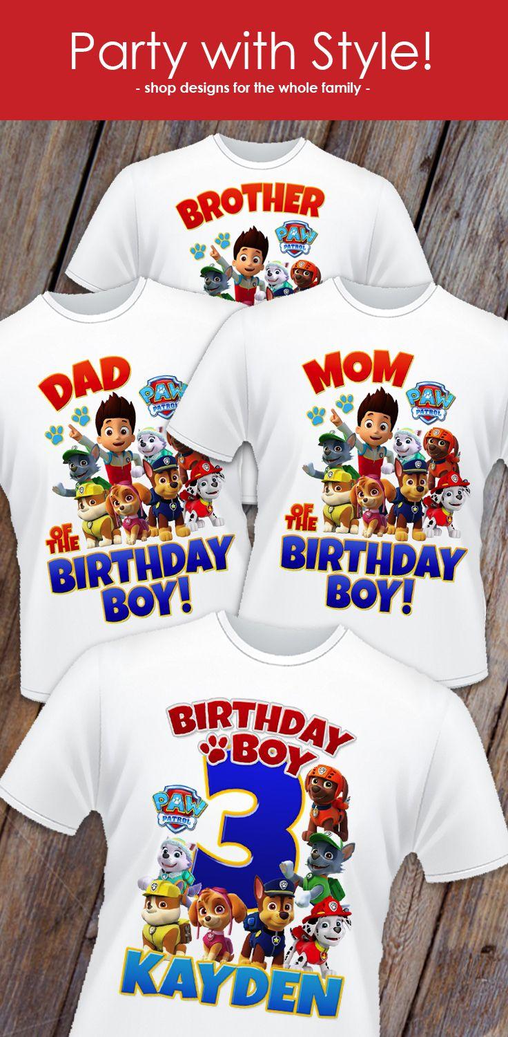 family wearing matching popsicle shirts
