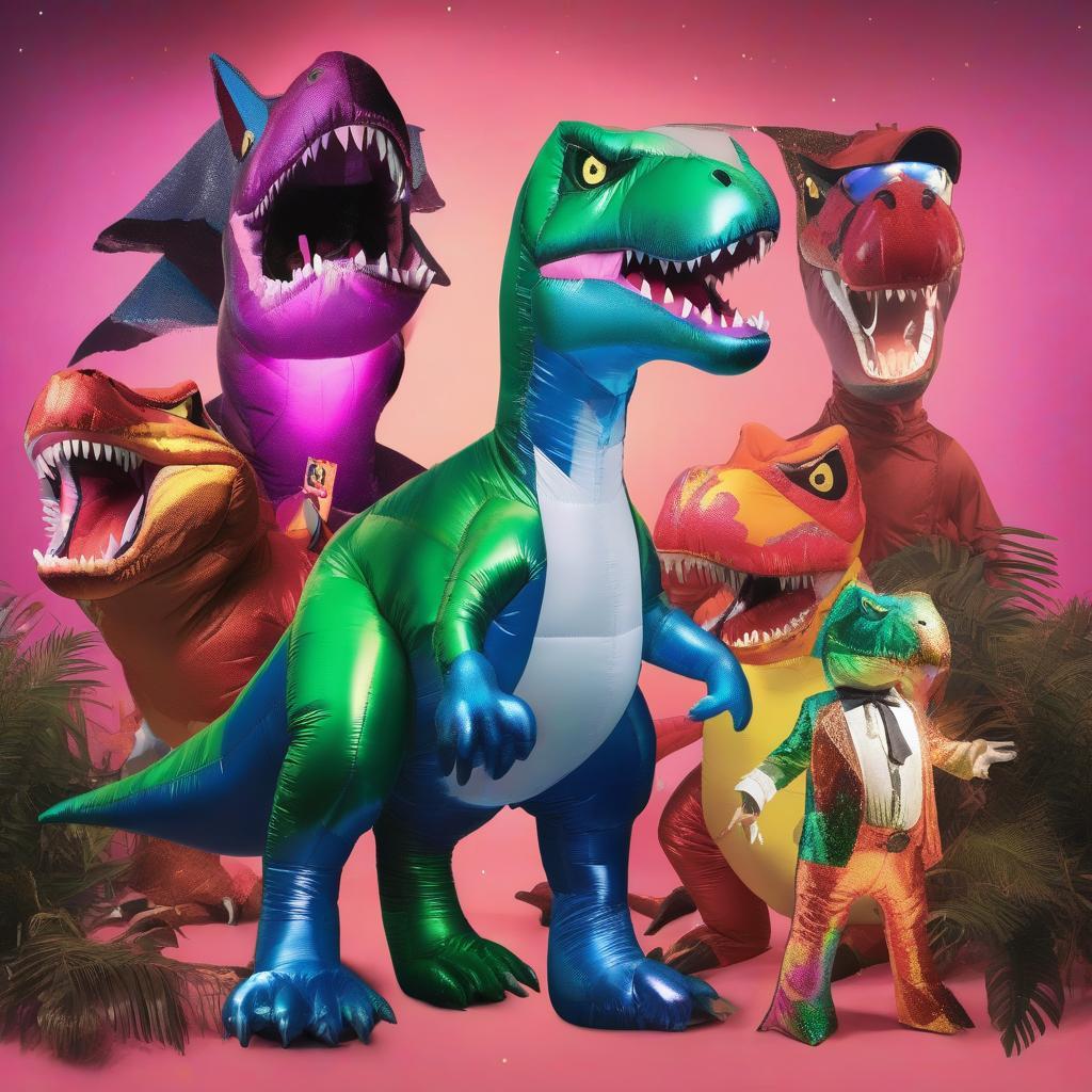 Fantasia Style T-Rex Costume for Creative Halloween Celebrations