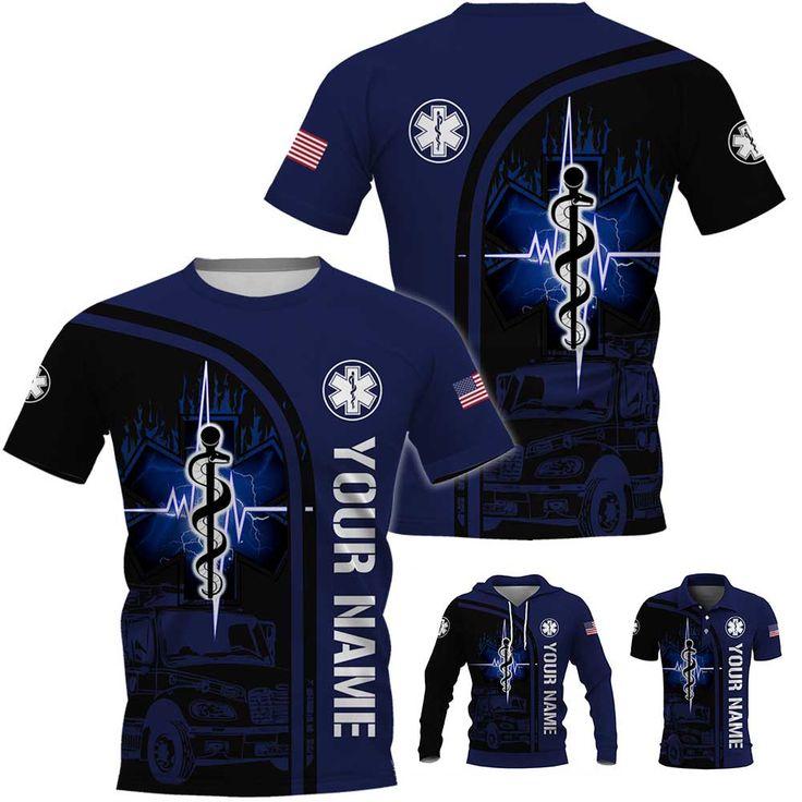 Custom designed firefighter long sleeve shirt