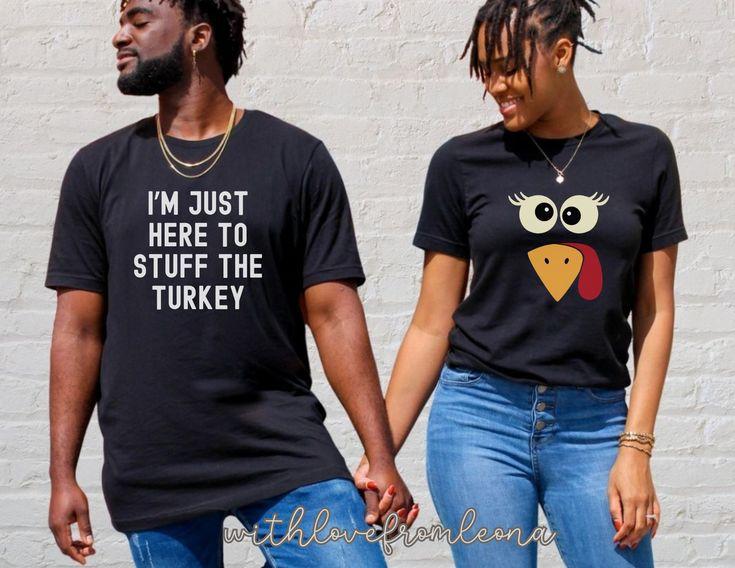 Funny Couples Thanksgiving Shirts
