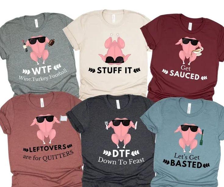 Funny Thanksgiving T-Shirt with Turkey Pun