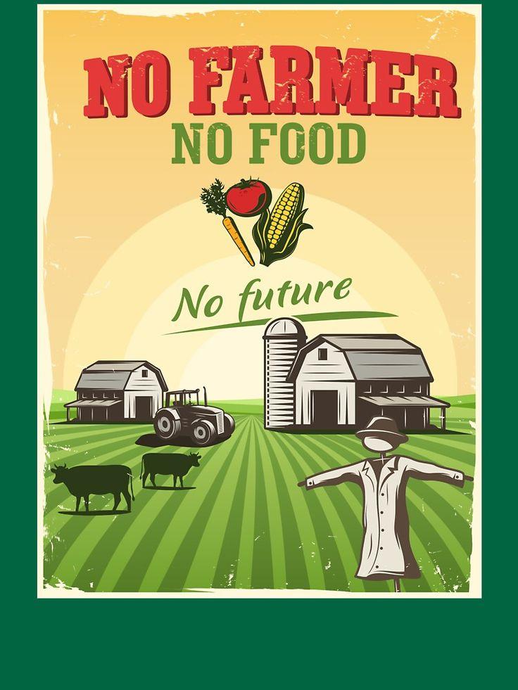 Future farming t-shirt design