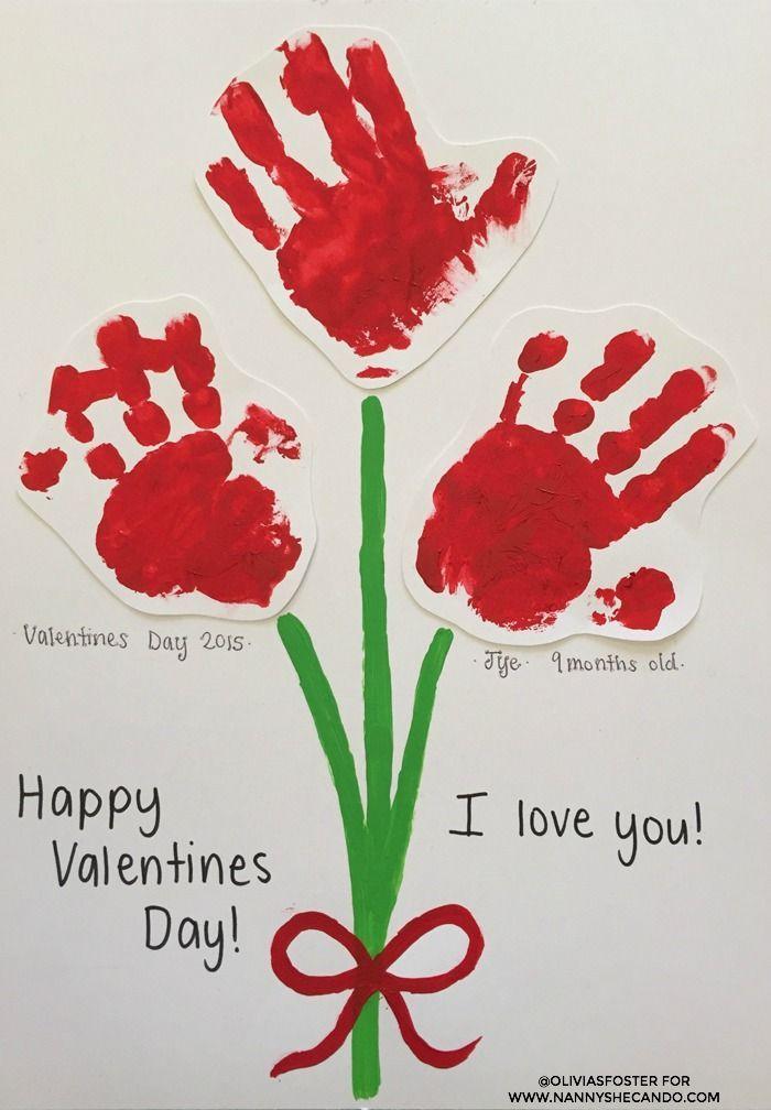 Grandparent and grandchild crafting Valentine's Day cards together