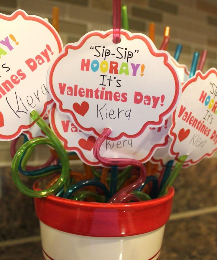 group of friends exchanging homemade valentine's day gifts