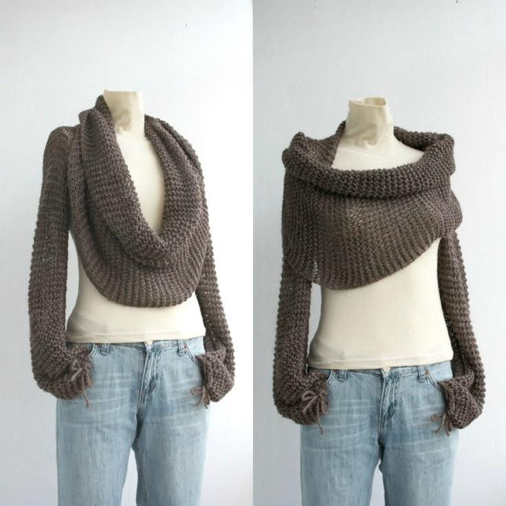 Handmade Knitted Scarf Christmas Gift