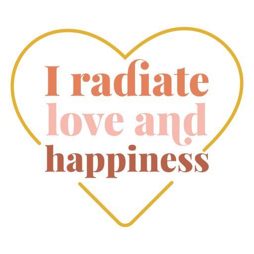 T-Shirt with Heart Graphic and Love Quote