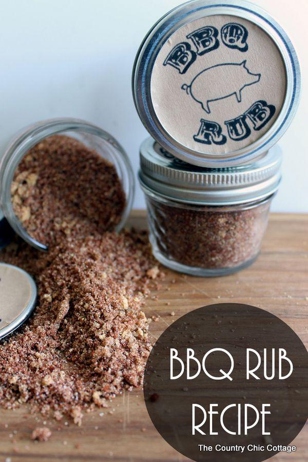 Homemade BBQ Rub Father's Day Gift