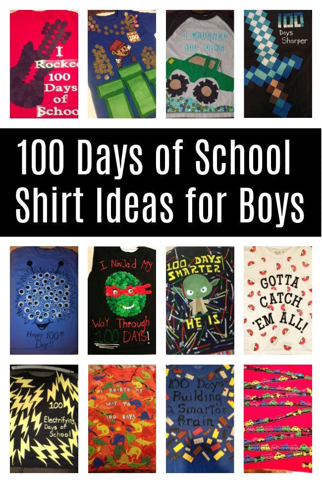 100 days school boy science shirt