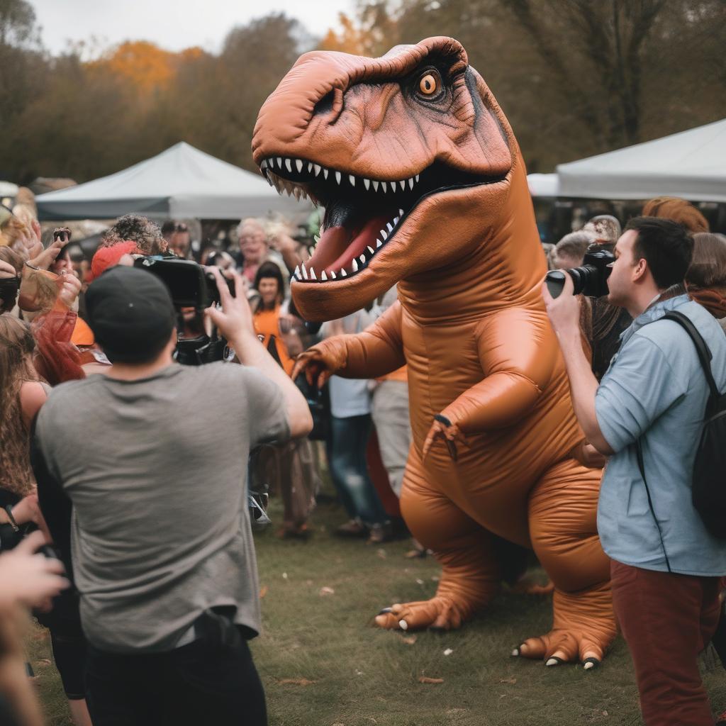 Inflatable T-Rex Costume for Adults Halloween