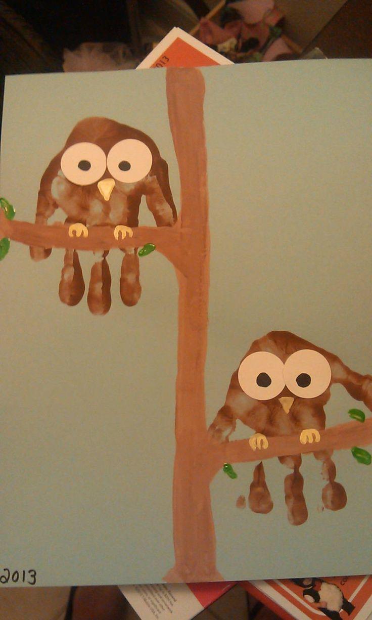 Kids Thanksgiving Long Sleeve Shirt with Two Owls