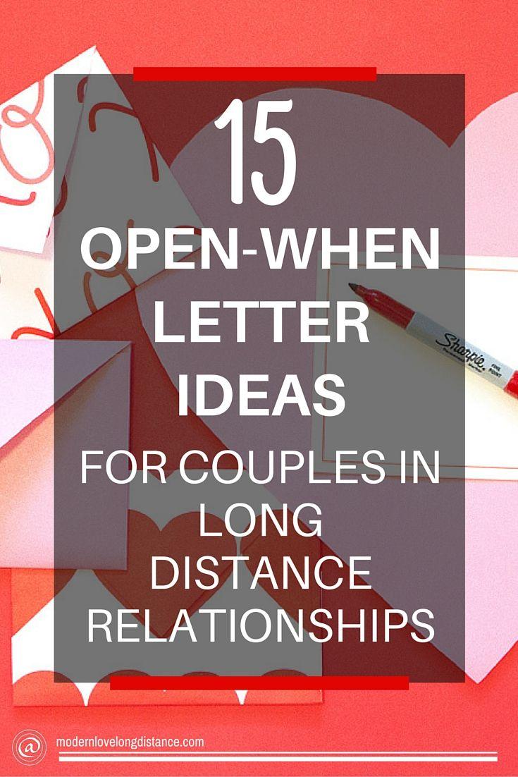 Long Distance Relationship Letter