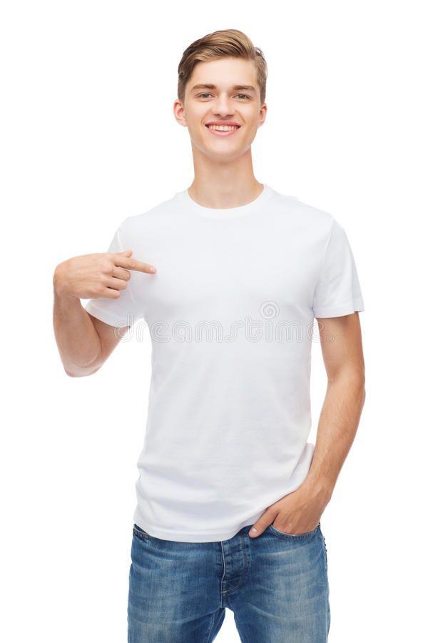 man wearing graphic tee smiling