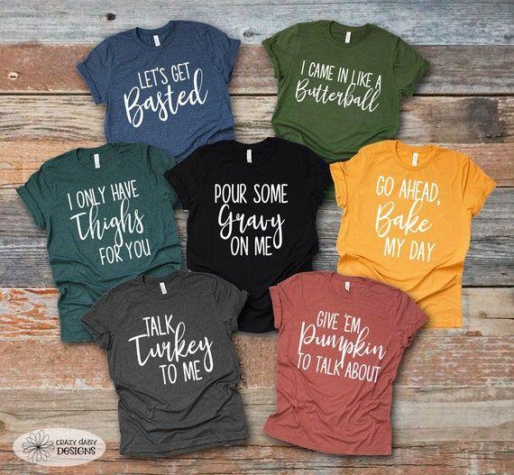 matching family thanksgiving shirts turkey graphic