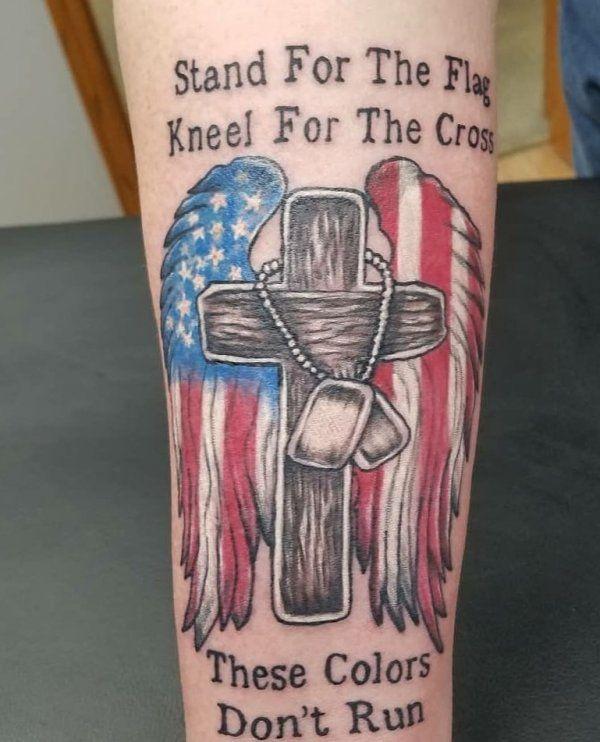 Mens 4th July Geometric Flag