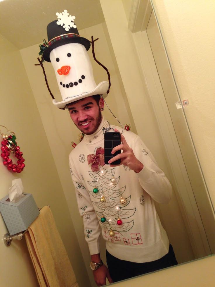 Ugly Christmas sweater with LED lights