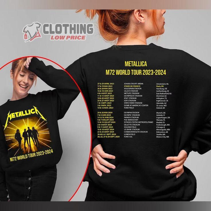 Metallica East Rutherford Concert Shirt Design
