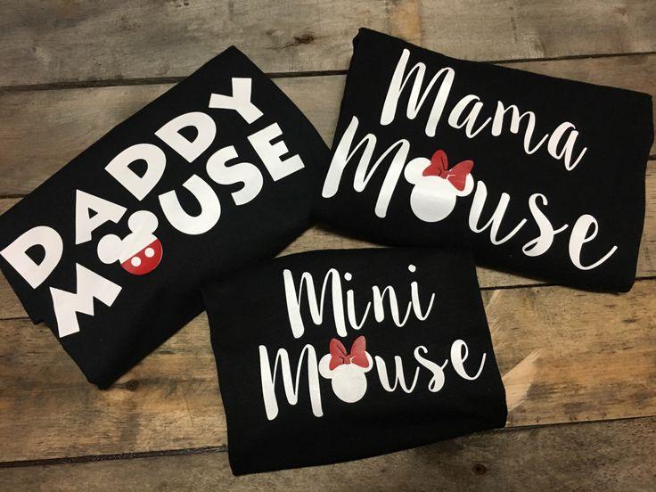 mickey mouse parent shirts showing family vacation fun
