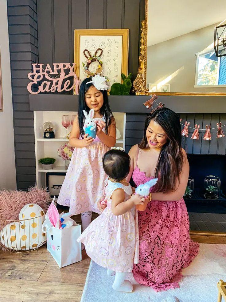 Mom and Daughter Matching Easter Outfits