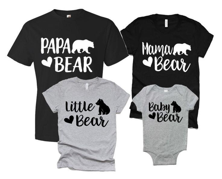 Mom and Daughter Matching "Mama Bear" Shirts
