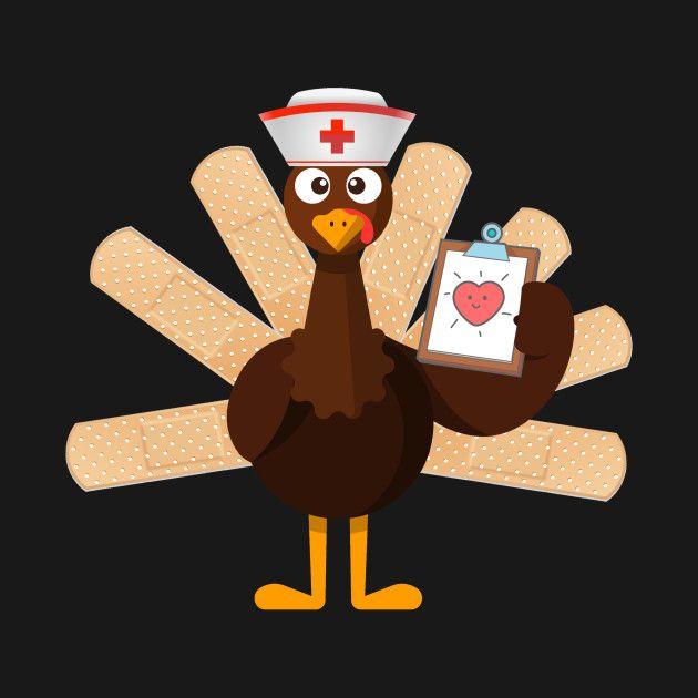 Nurse with Thanksgiving Turkey Stethoscope
