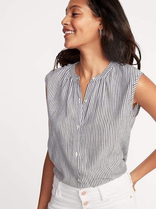 old navy 4th july womens shirt red white blue stripes