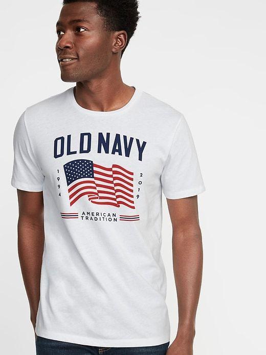 old navy womens flag tee